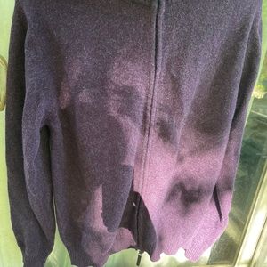 Mens Paul Stuart Zip Up Wool Cardigan